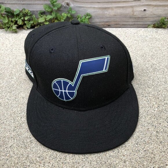 NEW ERA Other - NEW ERA Utah Jazz Fitted Hat 7 1/4 Black Men's 59Fifty Cap NBA Basketball​